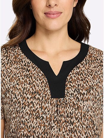 T-shirt Long Jolie Coupe Longue Moderne - Taille Standard - Moda Vilona