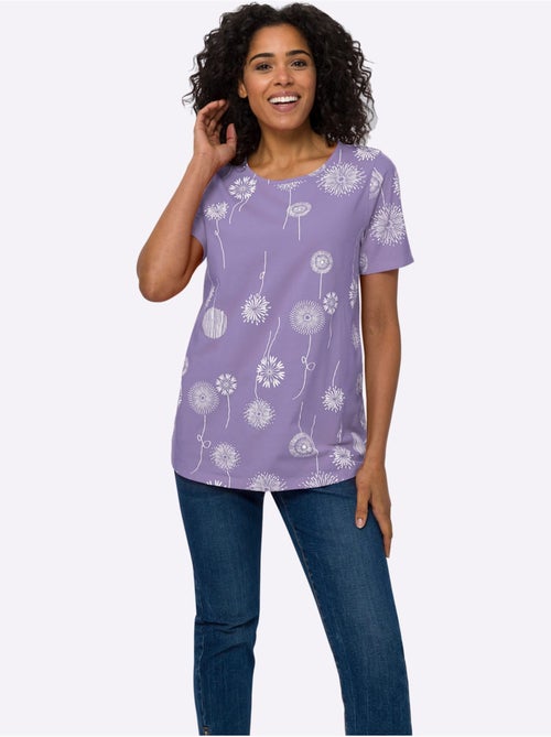 T-shirt Long Jolie Coupe Longue Moderne - Taille Standard - Moda Vilona - Kiabi