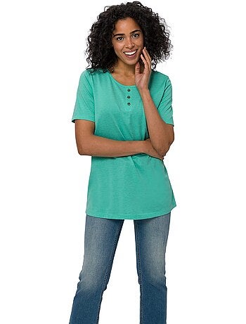 T-shirt Long Jolie Coupe Longue Moderne - Taille Standard - Moda Vilona