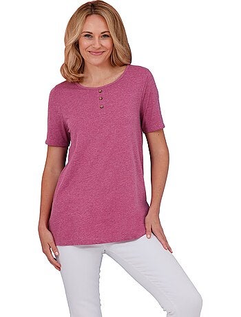 T-shirt Long Jolie Coupe Longue Moderne - Taille Standard - Moda Vilona
