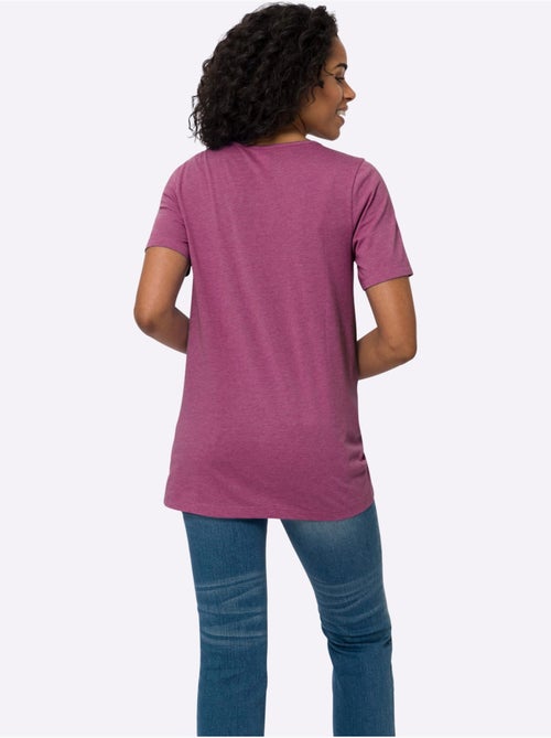 T-shirt Long Jolie Coupe Longue Moderne - Taille Standard - Moda Vilona - Kiabi