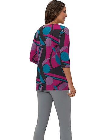 T-shirt Long Jolie Coupe Longue Moderne - Taille Standard - Moda Vilona