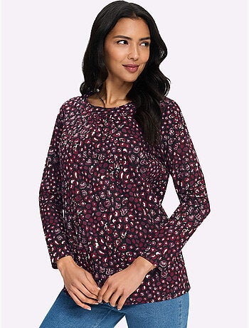T-shirt long jolie coupe longue moderne - taille standard - moda vilona