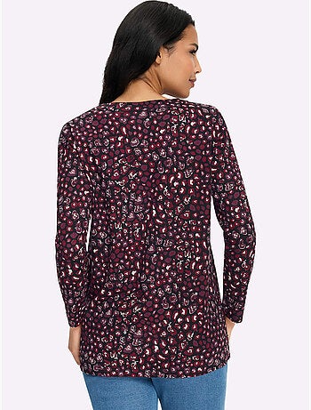 T-shirt long jolie coupe longue moderne - taille standard - moda vilona