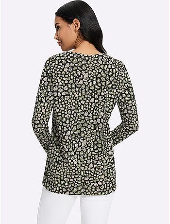 T-shirt long jolie coupe longue moderne - taille standard - moda vilona