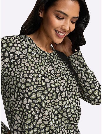 T-shirt long jolie coupe longue moderne - taille standard - moda vilona