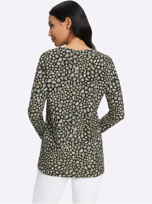 T-shirt long jolie coupe longue moderne - taille standard - moda vilona - Kiabi