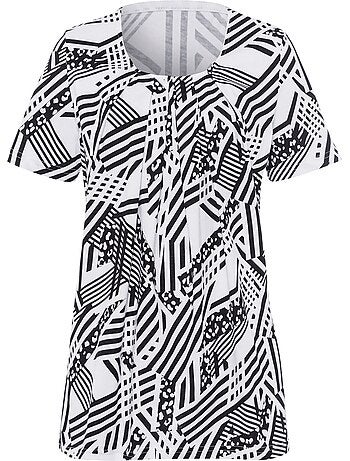 T-shirt Long Longueur Amovible - Taille Standard - Moda Vilona