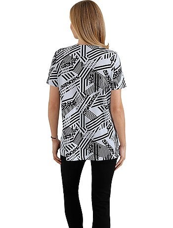 T-shirt Long Longueur Amovible - Taille Standard - Moda Vilona
