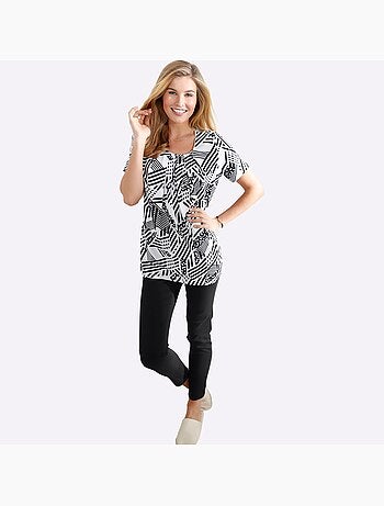 T-shirt Long Longueur Amovible - Taille Standard - Moda Vilona