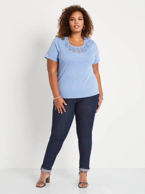 T-shirt long manches courtes - Kiabi