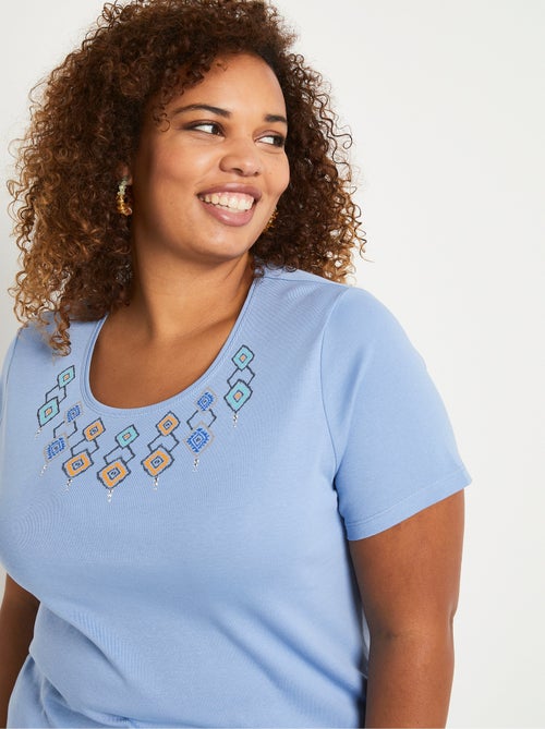 T-shirt long manches courtes - Kiabi