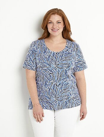 T-shirt long manches courtes col rond