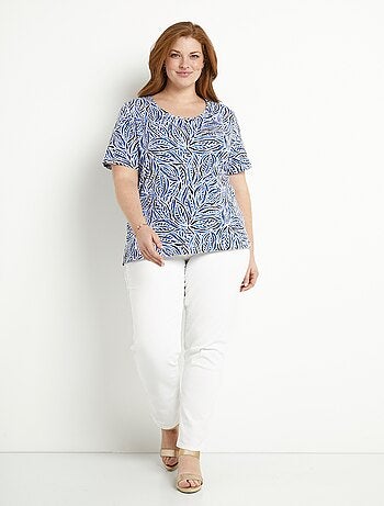 T-shirt long manches courtes col rond