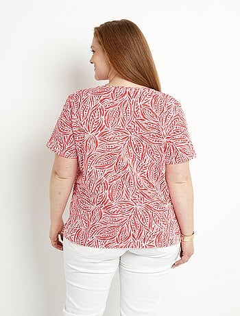 T-shirt long manches courtes col rond