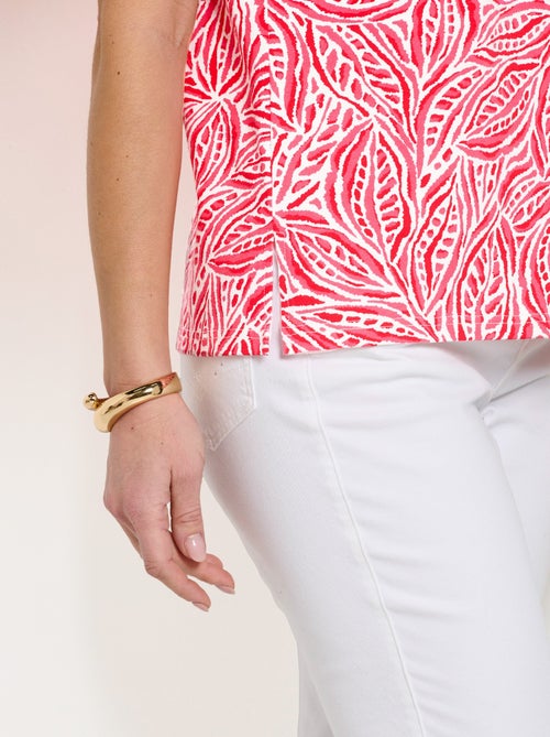 T-shirt long manches courtes col rond - Kiabi