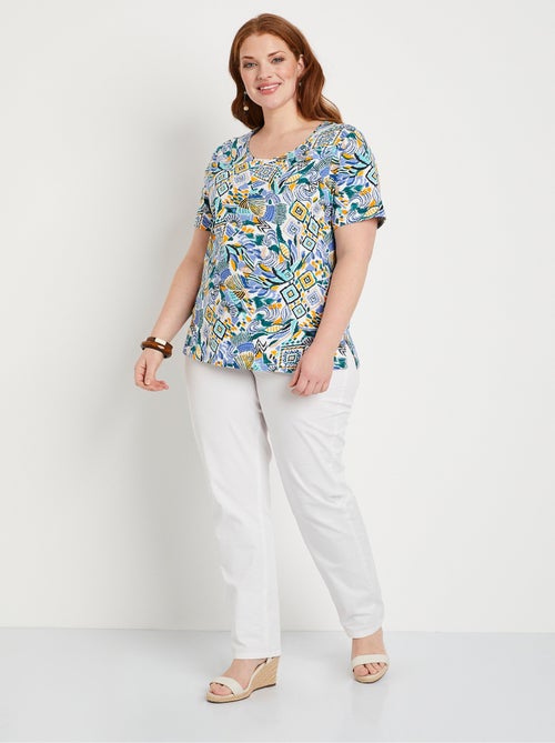 T-shirt long manches courtes - Kiabi T-shirt long manches courtes - Kiabi