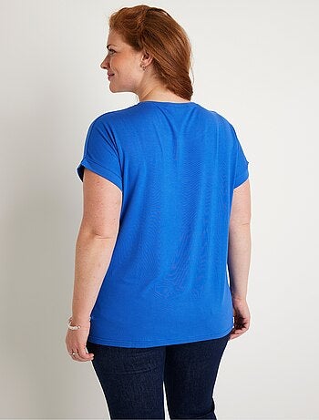 T-shirt long manches courtes uni