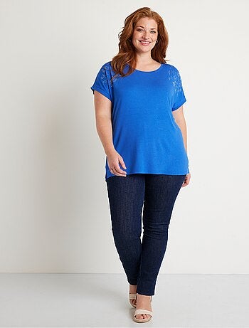 T-shirt long manches courtes uni