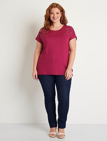 T-shirt long manches courtes uni