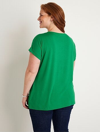 T-shirt long manches courtes uni