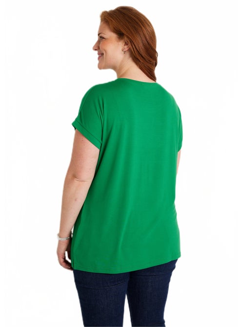 T-shirt long manches courtes uni - Kiabi