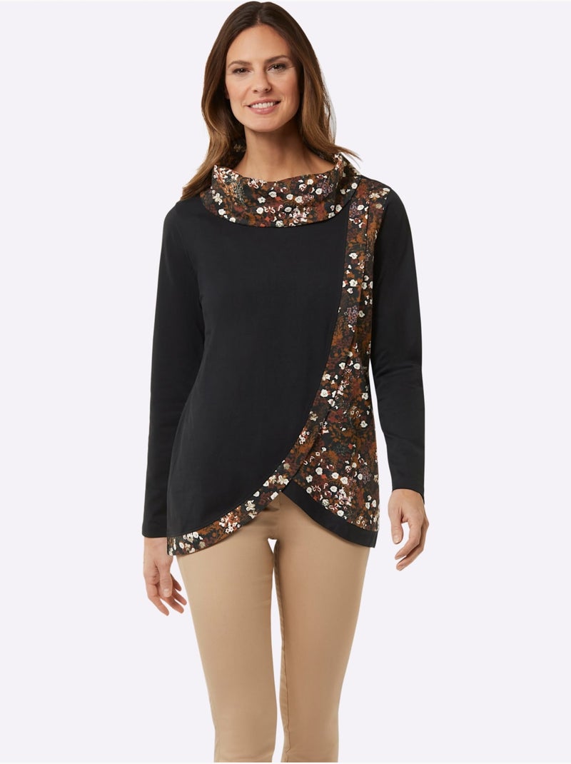T-shirt long modèle affinant - taille standard - witt Noir - Kiabi