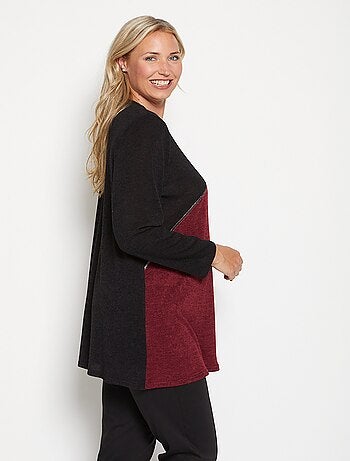 T-shirt long motif floral extensible