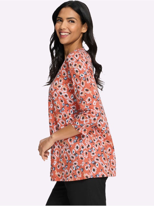T-shirt Long Plis Décoratifs - Taille Standard - Moda Vilona - Kiabi T-shirt Long Plis Décoratifs - Taille Standard - Moda Vilona - Kiabi