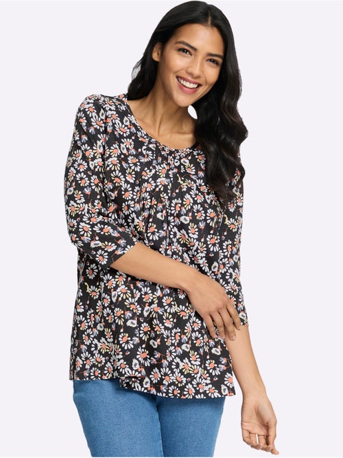 T-shirt Long Plis Décoratifs - Taille Standard - Moda Vilona - Kiabi T-shirt Long Plis Décoratifs - Taille Standard - Moda Vilona - Kiabi