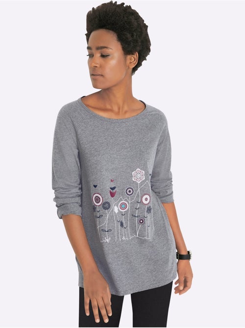 T-shirt long produit certifié ocs - taille standard - witt - Kiabi
