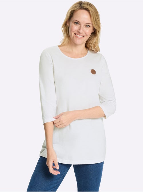 T-shirt Long Pur Coton - Taille Standard - Moda Vilona - Kiabi T-shirt Long Pur Coton - Taille Standard - Moda Vilona - Kiabi