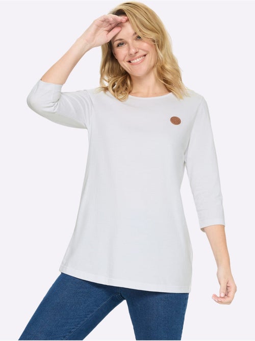 T-shirt Long Pur Coton - Taille Standard - Moda Vilona - Kiabi T-shirt Long Pur Coton - Taille Standard - Moda Vilona - Kiabi