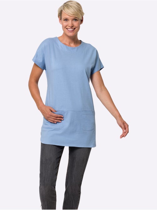 T-shirt Long Pur Coton - Taille Standard - Moda Vilona - Kiabi T-shirt Long Pur Coton - Taille Standard - Moda Vilona - Kiabi