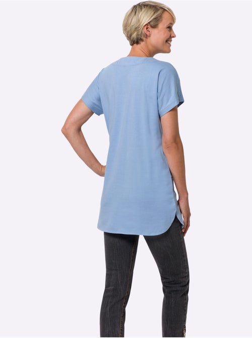 T-shirt Long Pur Coton - Taille Standard - Moda Vilona - Kiabi T-shirt Long Pur Coton - Taille Standard - Moda Vilona - Kiabi