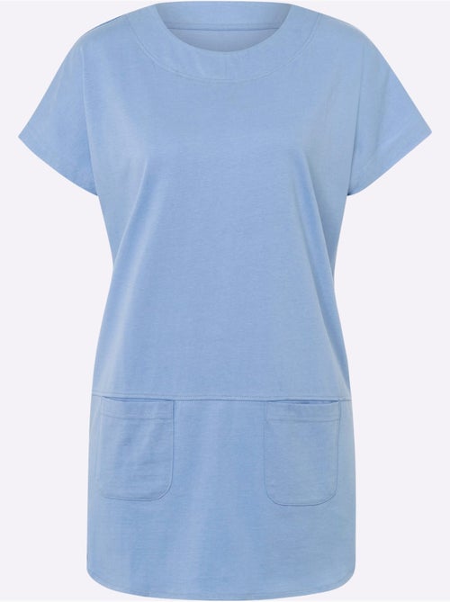T-shirt Long Pur Coton - Taille Standard - Moda Vilona - Kiabi T-shirt Long Pur Coton - Taille Standard - Moda Vilona - Kiabi
