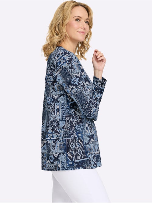 T-shirt Long Pur Coton - Taille Standard - Moda Vilona - Kiabi