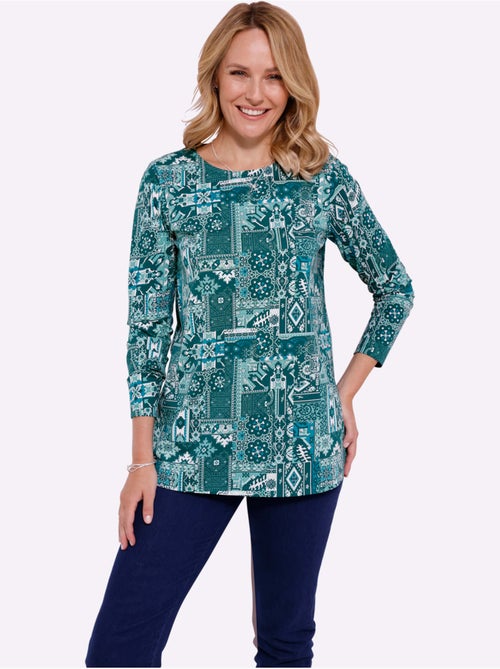 T-shirt Long Pur Coton - Taille Standard - Moda Vilona - Kiabi T-shirt Long Pur Coton - Taille Standard - Moda Vilona - Kiabi