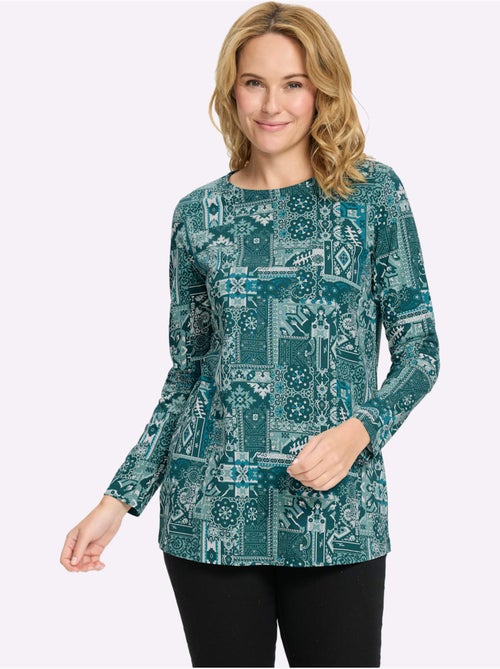 T-shirt Long Pur Coton - Taille Standard - Moda Vilona - Kiabi T-shirt Long Pur Coton - Taille Standard - Moda Vilona - Kiabi