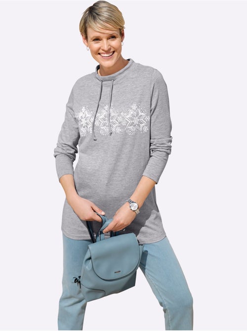 T-shirt long pur coton - taille standard - moda vilona - Kiabi T-shirt long pur coton - taille standard - moda vilona - Kiabi