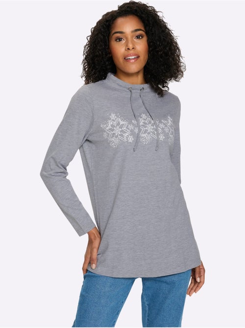 T-shirt long pur coton - taille standard - moda vilona - Kiabi T-shirt long pur coton - taille standard - moda vilona - Kiabi