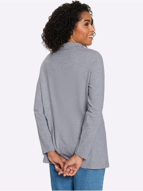 T-shirt long pur coton - taille standard - moda vilona - Kiabi T-shirt long pur coton - taille standard - moda vilona - Kiabi
