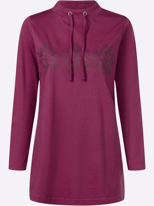 T-shirt long pur coton - taille standard - moda vilona - Kiabi T-shirt long pur coton - taille standard - moda vilona - Kiabi