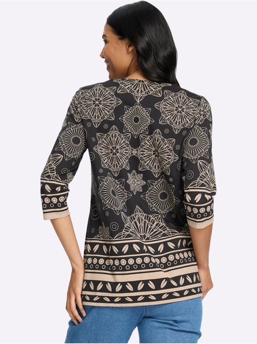 T-shirt Long Pur Coton - Taille Standard - Moda Vilona - Kiabi
