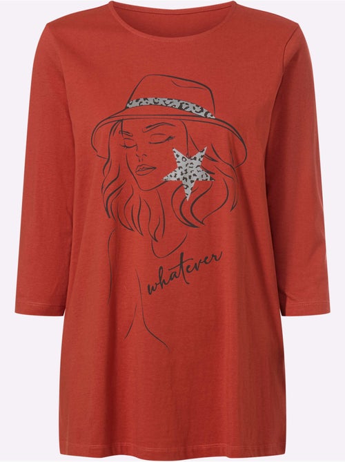 T-shirt long pur coton - taille standard - moda vilona - Kiabi T-shirt long pur coton - taille standard - moda vilona - Kiabi