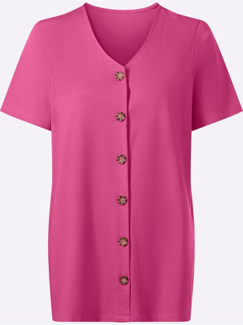 T-shirt Long Pur Coton - Taille Standard - Moda Vilona - Kiabi T-shirt Long Pur Coton - Taille Standard - Moda Vilona - Kiabi