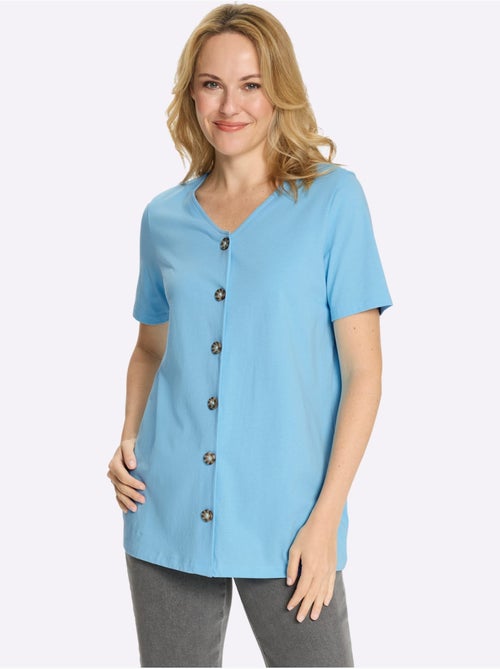 T-shirt Long Pur Coton - Taille Standard - Moda Vilona - Kiabi T-shirt Long Pur Coton - Taille Standard - Moda Vilona - Kiabi