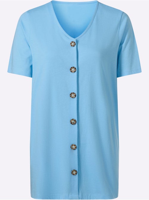 T-shirt Long Pur Coton - Taille Standard - Moda Vilona - Kiabi T-shirt Long Pur Coton - Taille Standard - Moda Vilona - Kiabi