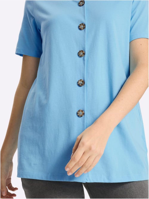 T-shirt Long Pur Coton - Taille Standard - Moda Vilona - Kiabi T-shirt Long Pur Coton - Taille Standard - Moda Vilona - Kiabi