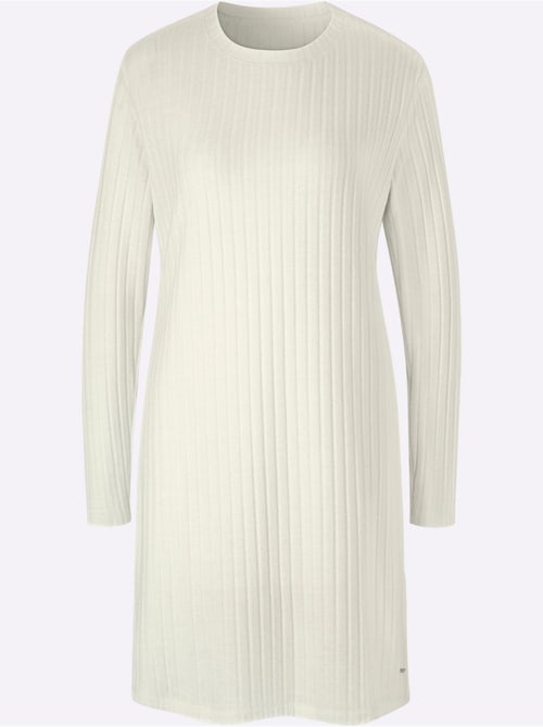 T-shirt Long Qualité Côtelée Confortable - Taille Standard - Witt - Kiabi